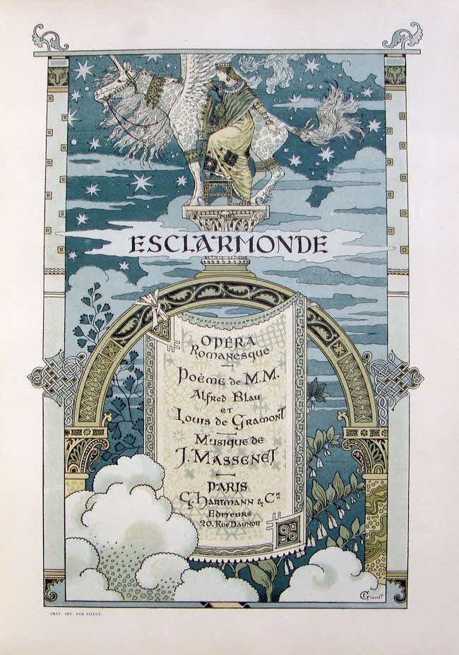 Jules �mile Fr�d�ric Massenet (* 12. Mai 1842 in Montaud bei Saint-�tienne; � 13. August 1912 in Paris) war ein franz�sischer Opernkomponist.

Esclarmonde - Romantische Oper in vier Akten, erste Auff�hrung Paris 1889 - 39 € mtl./K 350 €