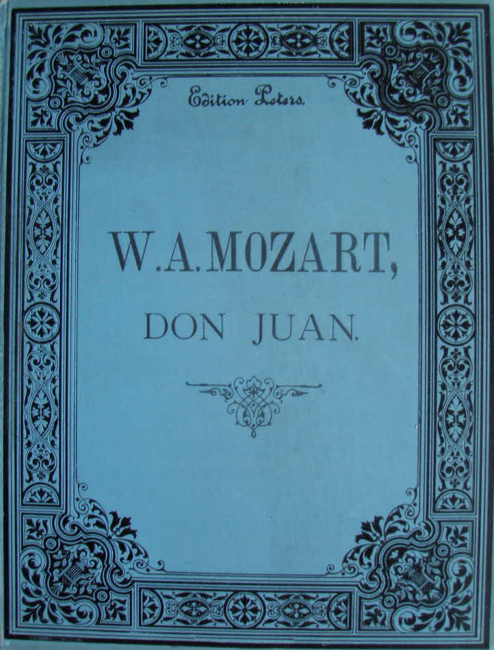 Wolfgang Amadeus Mozart, mit vollst�ndigem Taufnamen: Joannes Chrysostomus Wolfgangus Theophilus Mozart (* 27. Januar 1756 in Salzburg, � 5. Dezember 1791 in Wien), war ein �sterreichischer Komponist.

Don Giovanni komponiert 1787 KV 5
Klavier zu zwei H�nden ohne Stimme - ohne Text - 39 € mtl./K 350 €