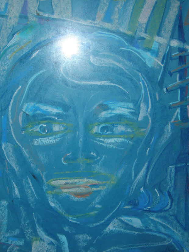 Klaus Kusche (1931 - 1997) - Selbstportr�t um 1960 - 39 x 30 cm - 39 € mtl./K 450 €