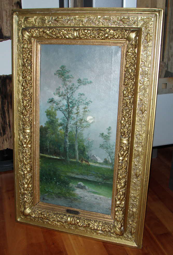 Domenico Bossi  (1767 - 1853) - Wiener Wald bei Vollmond - um 1820 - 54 x 26 cm - Domenico Bossi auch Johann Dominik Bossi genannt, war ein vor allem in Nordeuropa hoch gesch�tzter Portraitmaler  - 99 € mtl./K 2450 €