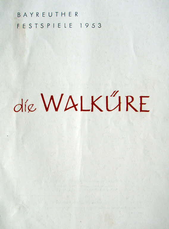 Bayreuther Festspiele 1953