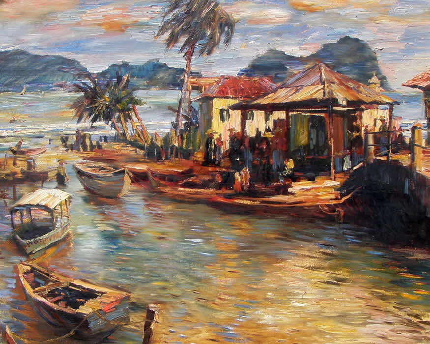 Albert Fessler (1908-1978) - Hafen bei Cadaques - 1965 - 86 x 104 cm  - 99 € mtl./K 2450 €