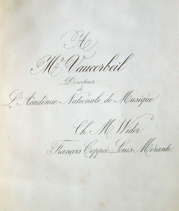 Charles-Marie Jean Albert Widor (* 21. Februar 1844 in Lyon  � 12. M�rz 1937 in Paris) war ein franz�sischer Organist, Komponist und Musikp�dagoge.

La Korrigane � Suite d�orchestre komponiert 1880 - 39 € mtl./K 350 €